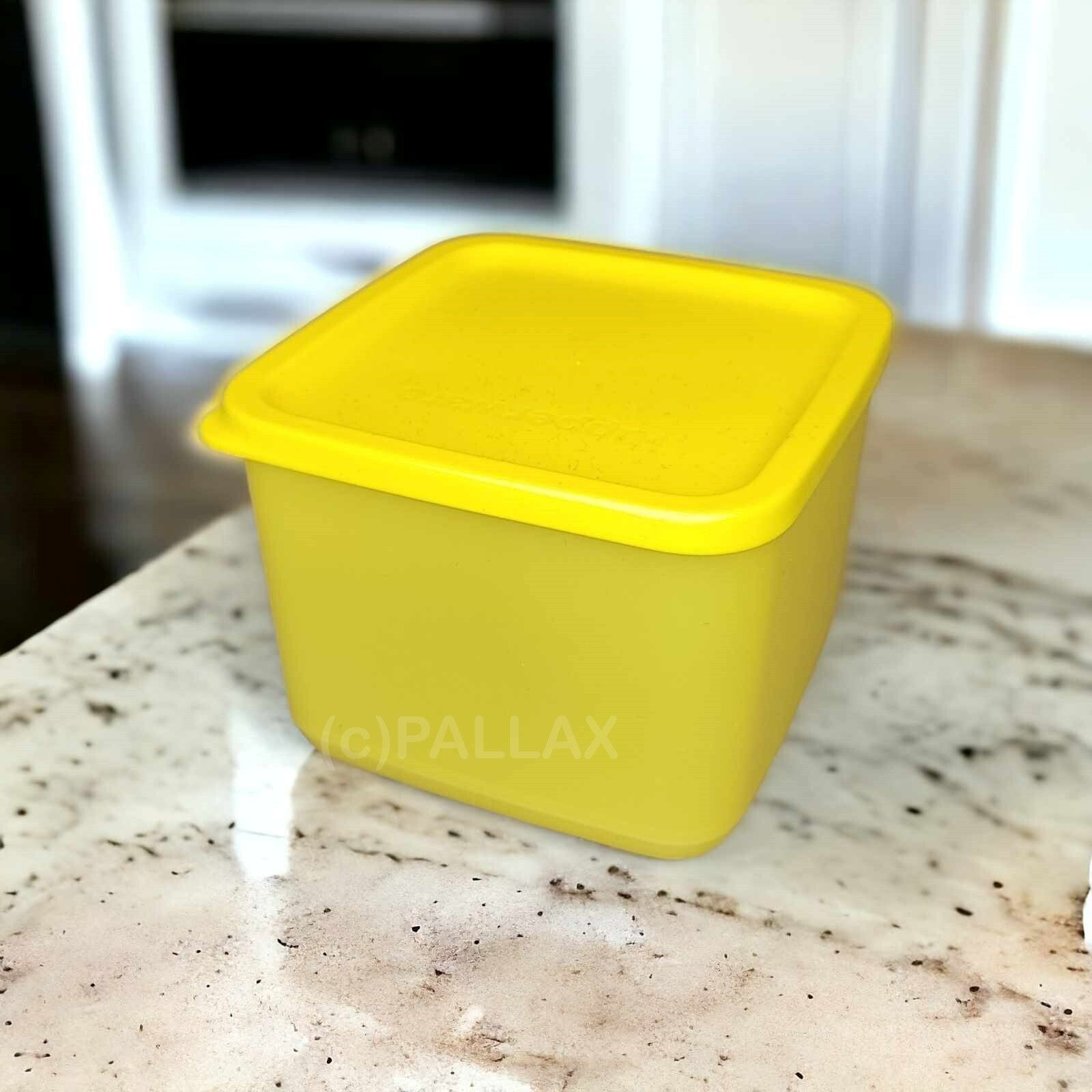 TUPPERWARE CUBIX 1,0 L GELB SONDERMODELL VORRATSBEHÄLTER
