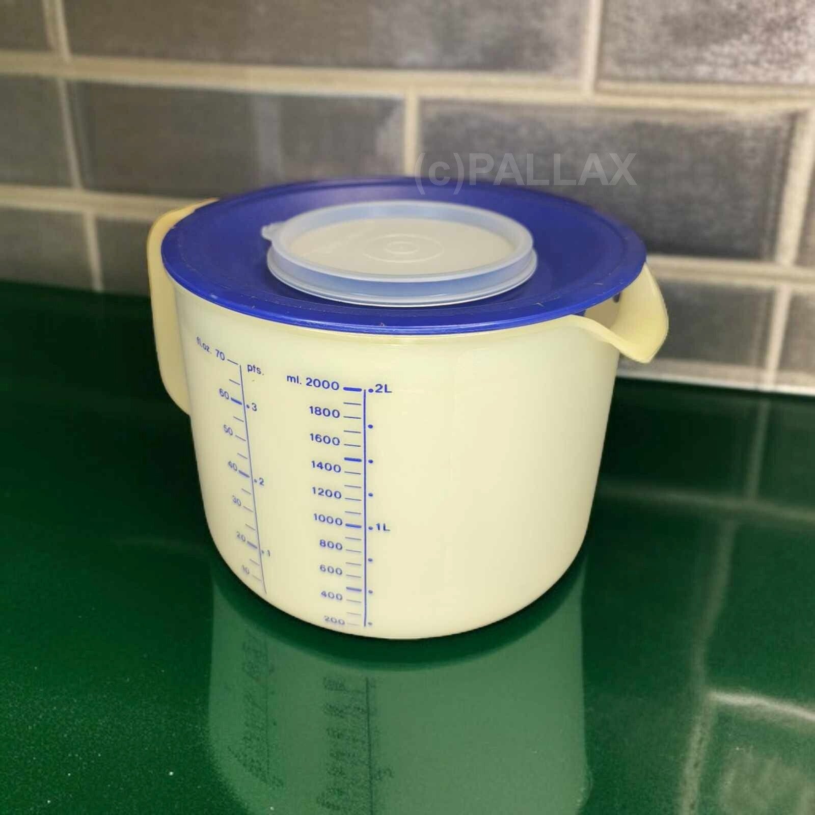 TUPPERWARE D37 CANDY 2,0 L MESSBECHER MIX-SCHÜSSEL RÜHRSCHÜSSEL MIT SKALA