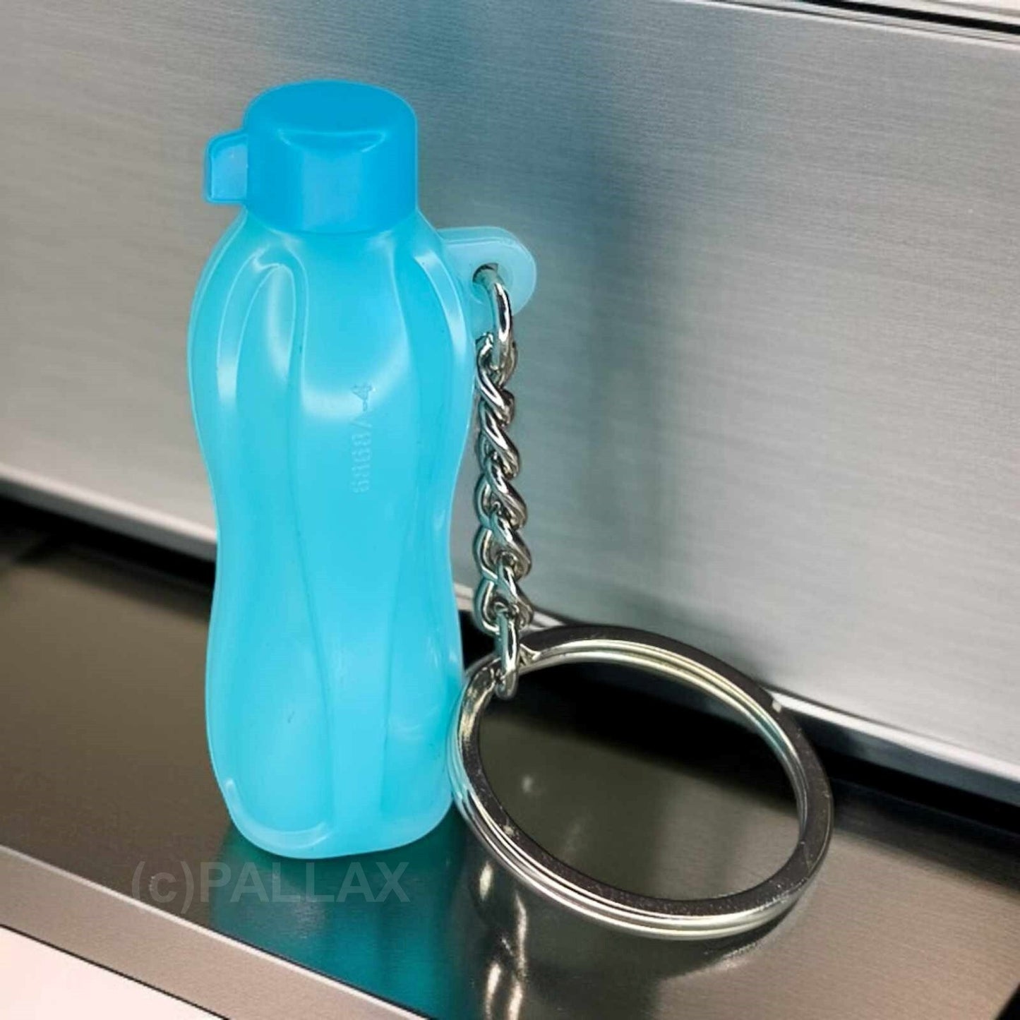 TUPPERWARE SCHLÜSSELANHÄNGER ECO EASY TRINKFLASCHE TÜRKIS
