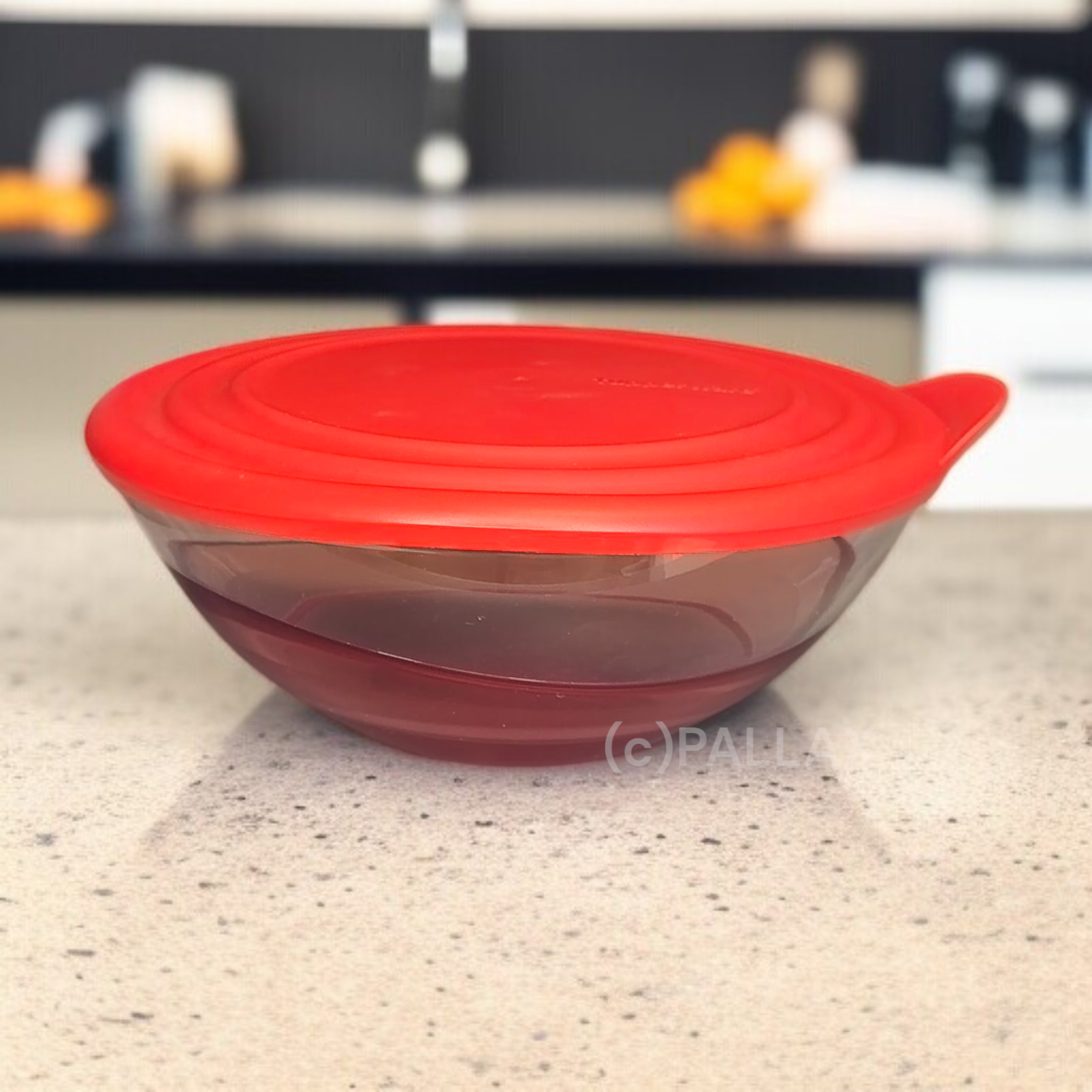 TUPPERWARE C120 ELEGANZIA SCHÜSSEL 600 ML ROT SONDERFARBE