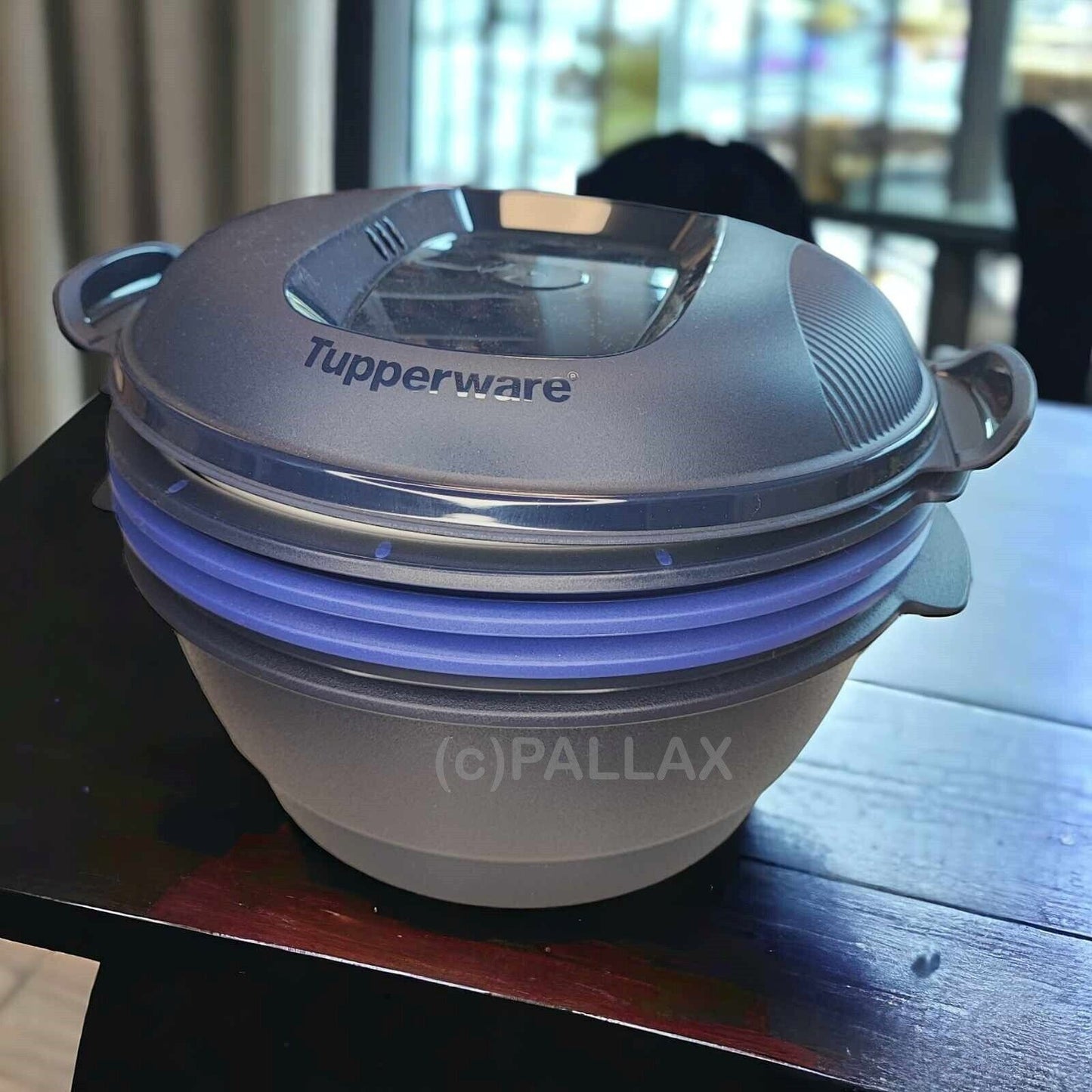 TUPPERWARE I105 MICRO-COMBI-GOURMET 3,0 L MIKROWELLE DÄMPFEN REIS PASTA BLAU