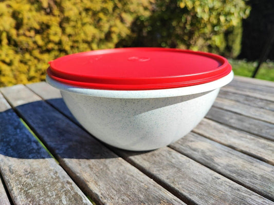 TUPPERWARE B01 WUNDERSCHÜSSEL 1,75 L WEISS ROT