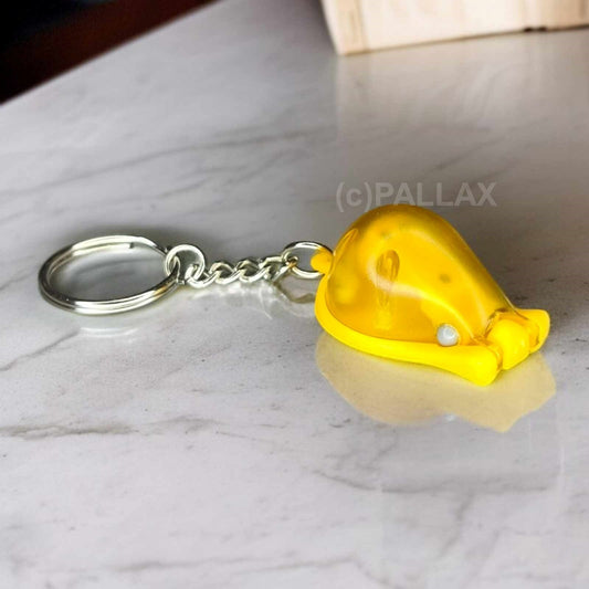 TUPPERWARE SCHLÜSSELANHÄNGER MESSER-MAUS ORANGE