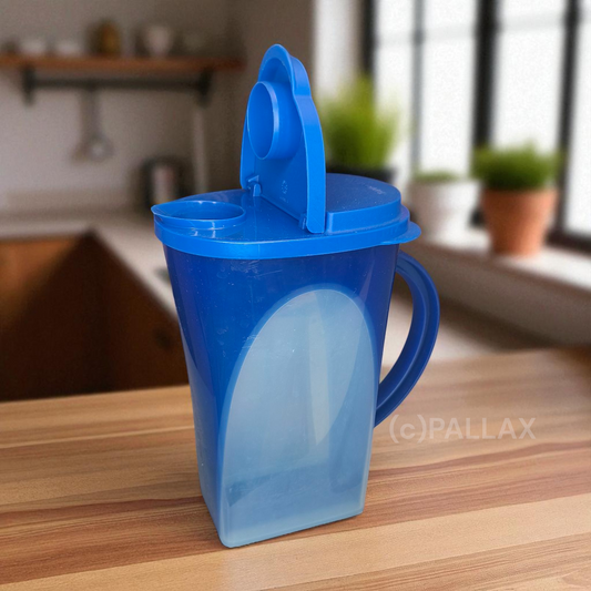 TUPPERWARE C144 MEDITERRANO KANNE 1,7 L BLAU SAFTKANNE