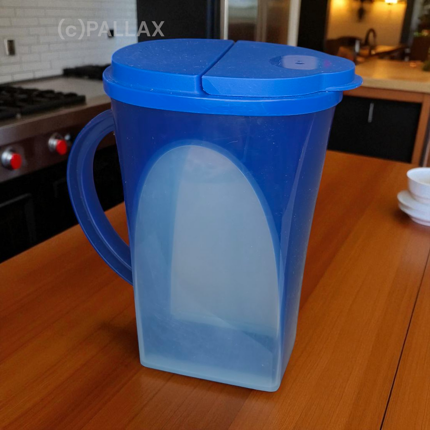TUPPERWARE C144 MEDITERRANO KANNE 1,7 L BLAU SAFTKANNE