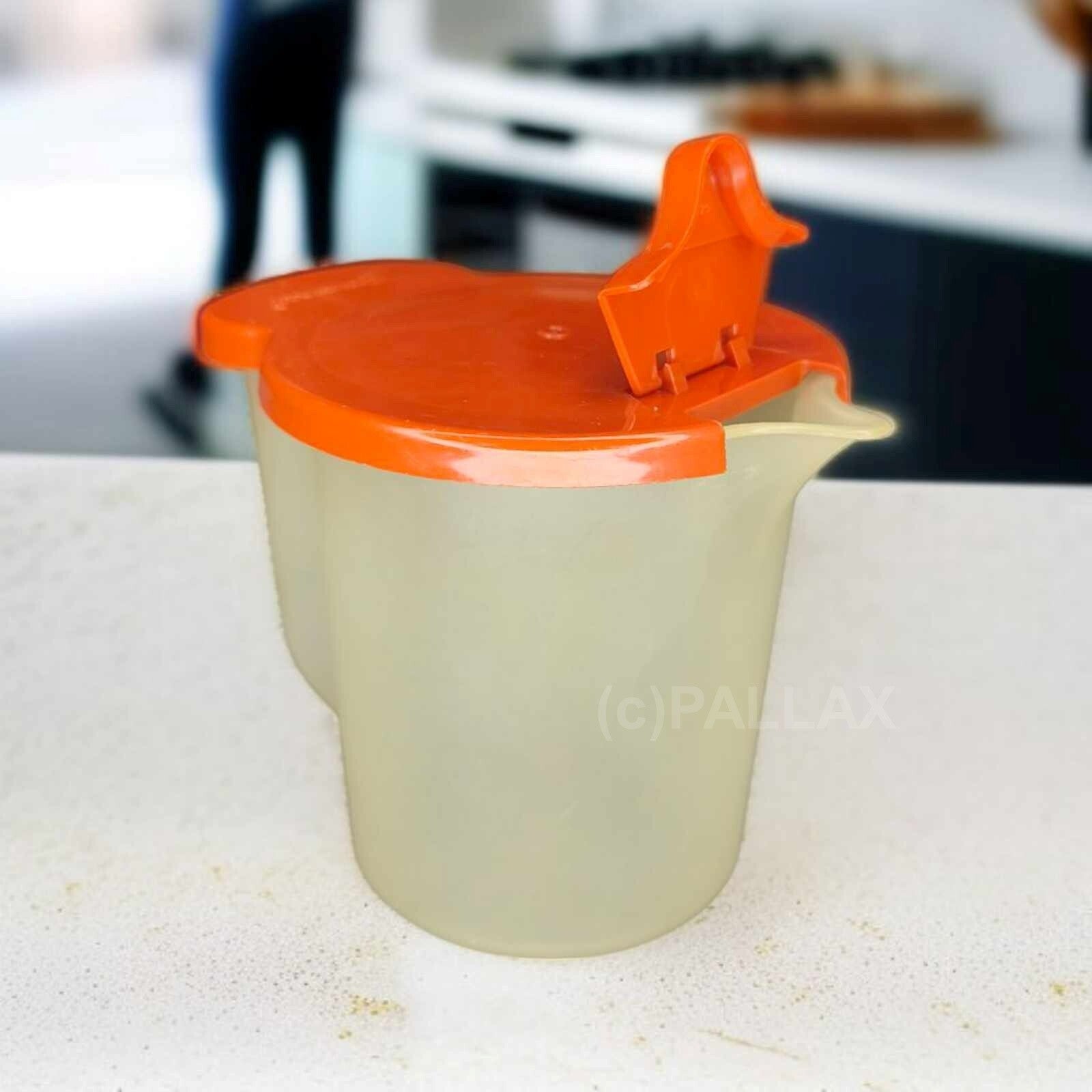 TUPPERWARE VINTAGE MILCHKÄNNCHEN 350 ML ALT-ORANGE