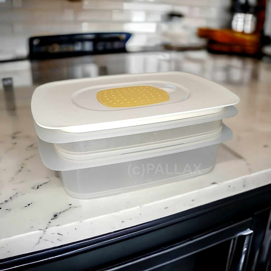 TUPPERWARE COOL`N FRESH 1,5 L + 700 ML + KLIMADECKEL VORRATSDOSEN KÜHLSCHRANK