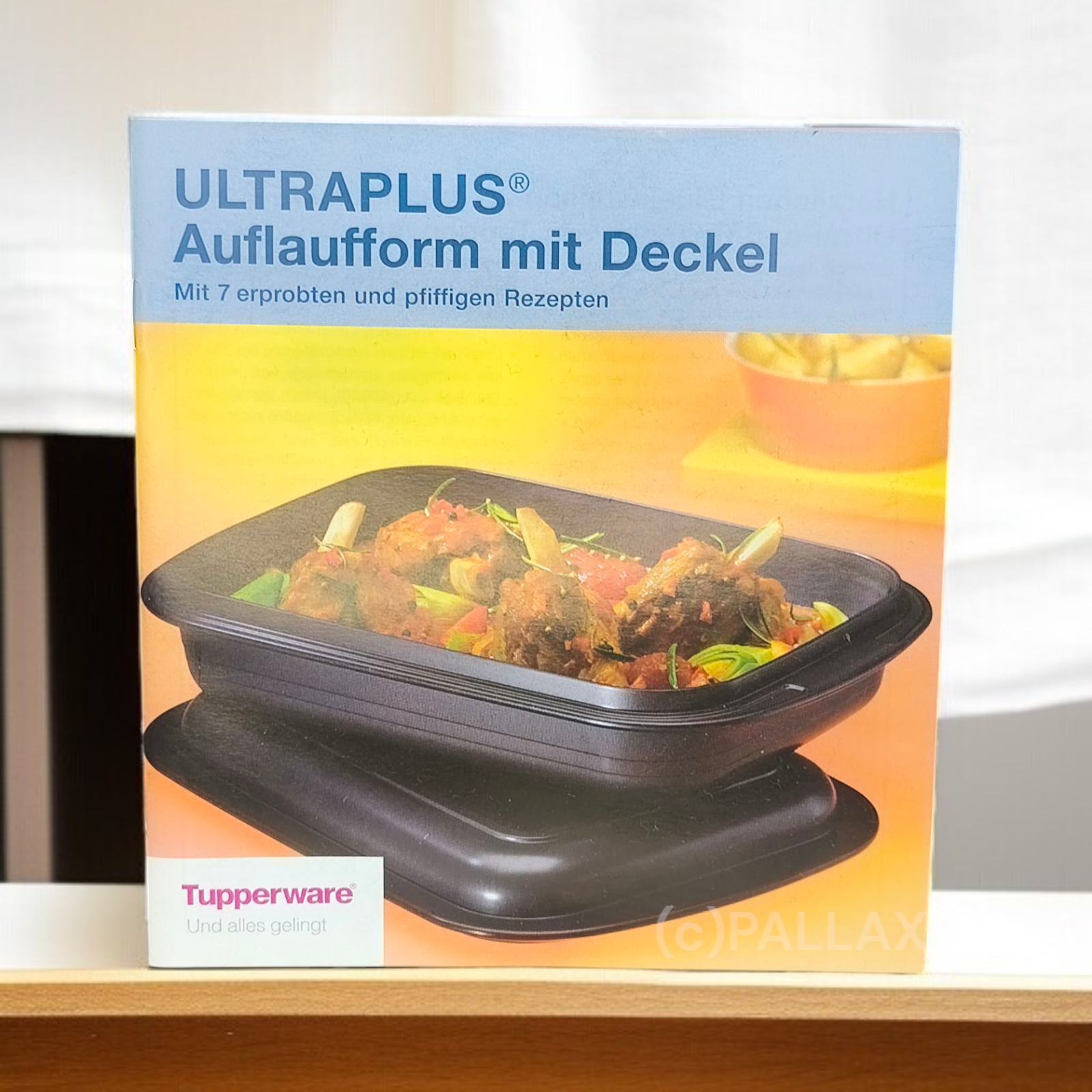 TUPPERWARE REZEPTHEFT  ULTRA-PLUS AUFLAUFFORM MIT DECKEL