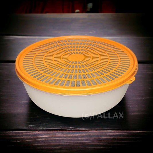 TUPPERWARE VINTAGE MULTI-SIEB 3,0 L ORANGE NUDELSIEB WASCH-SIEB
