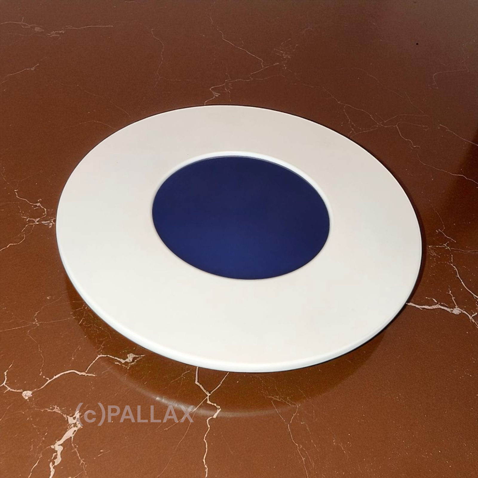 TUPPERWARE D27 PRELUDIO TOPFUNTERSETZER INDIGO WEISS HITZEFEST MELAMIN