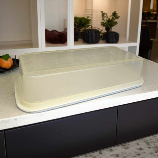 TUPPERWARE C07 SERVIER-STAR 38 CM WEISS SERVIERPLATTE SERVIERBEHÄLTER