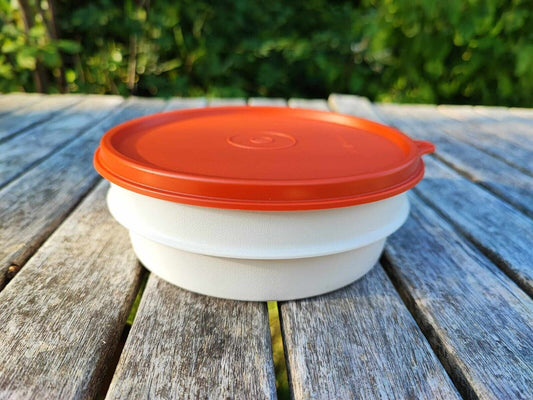 TUPPERWARE  B05 STAPEL-QUICK 500 ML SCHALE SCHÜSSEL WEISS KARMESIN-ROT